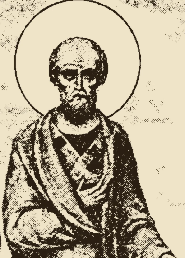 St. Evodius, Apostel der Siebzig, aus den russischen Heiligenleben