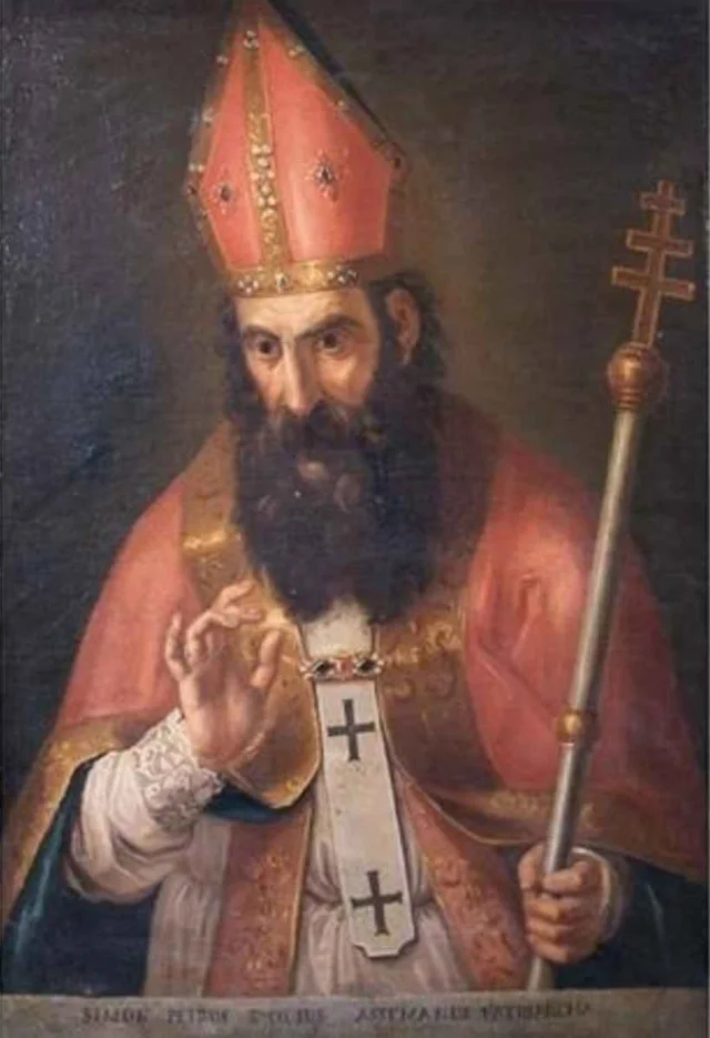 St. Evodius von Antiochia, italienisches Gemälde des 17. Jahrhunderts